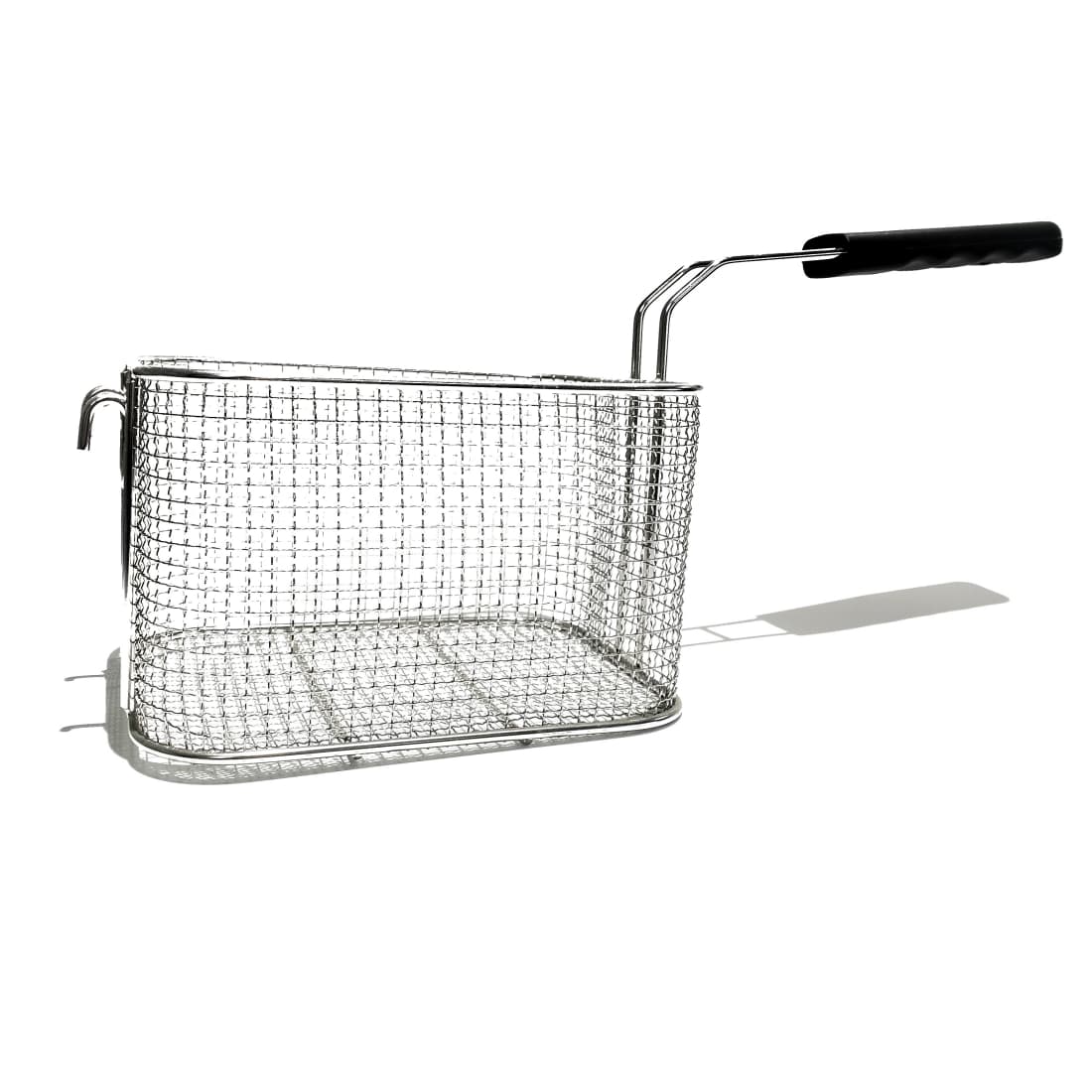 Durable 304 Stainless Steel Fry Basket with Heat-Resistant Handle for Commercial Deep Frying