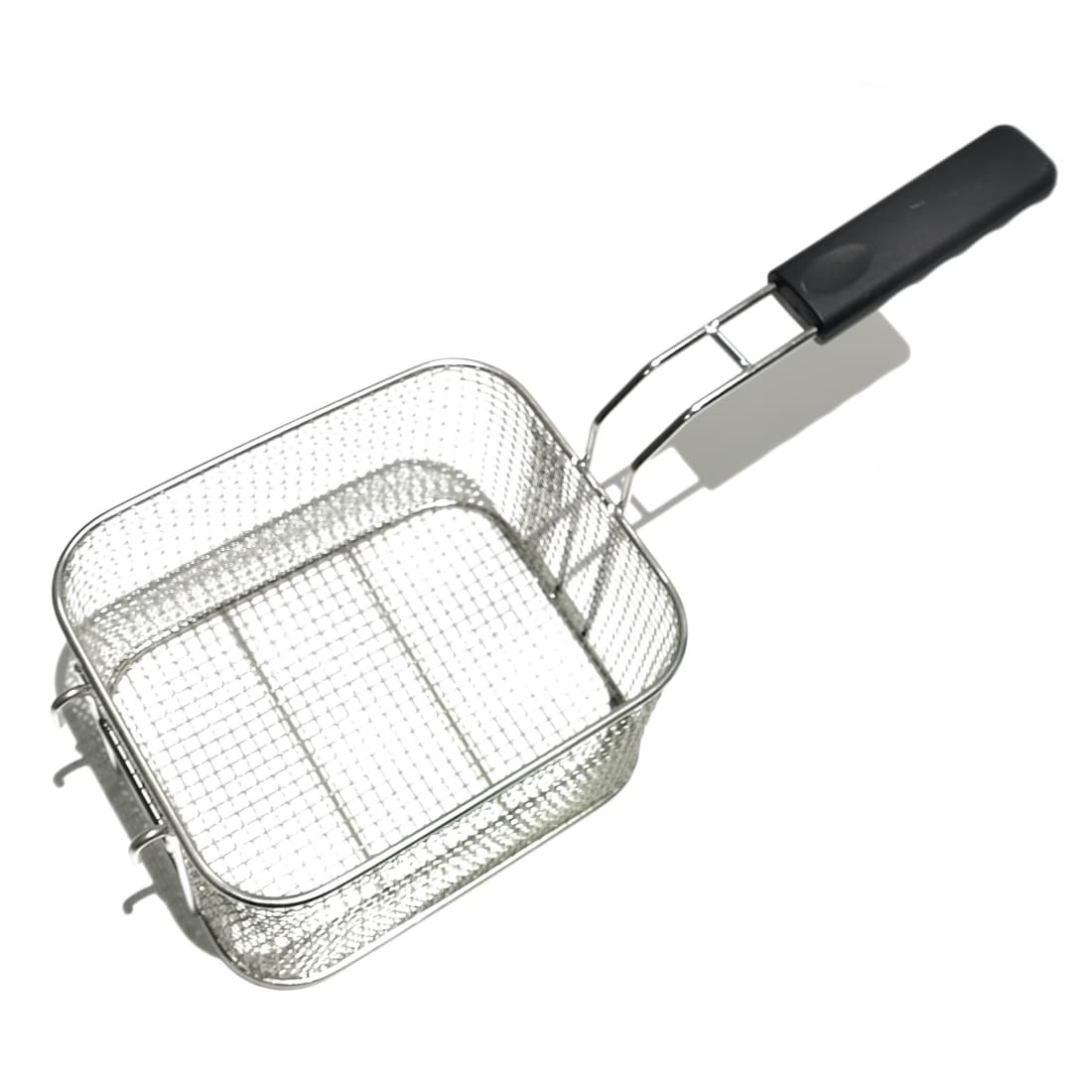 Durable 304 Stainless Steel Fry Basket with Heat-Resistant Handle for Commercial Deep Frying