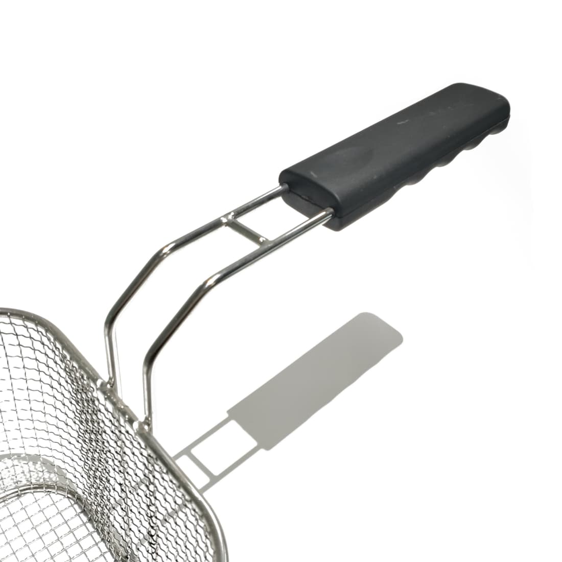 Durable 304 Stainless Steel Fry Basket with Heat-Resistant Handle for Commercial Deep Frying